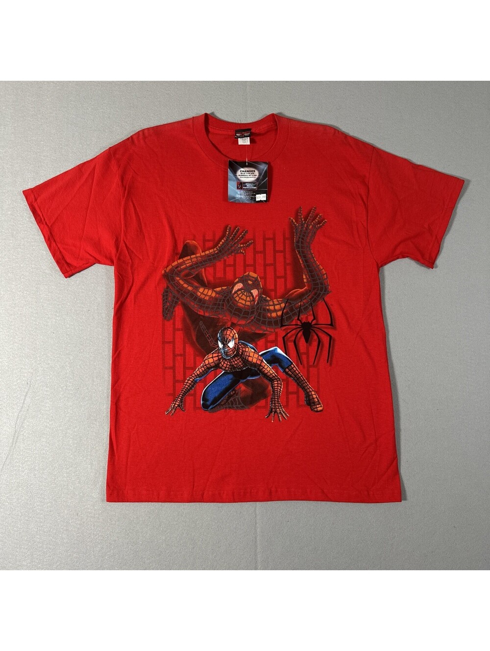 Vintage 2002 Spider-Man Movie Promo Shirt Large Y2K Marvel USA Made